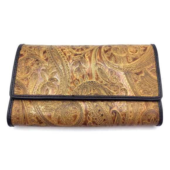 RELIC TriFold Wallet Brown Floral Faux Leather 7.5x4.5x1" - Picture 8 of 8